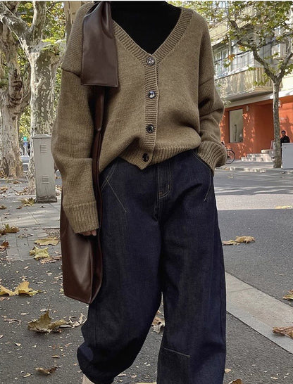 Loose-Fit Straight-Leg Denim Jeans