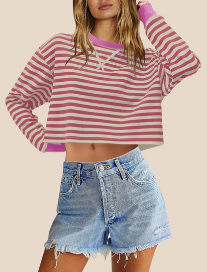 Cropped Striped Top