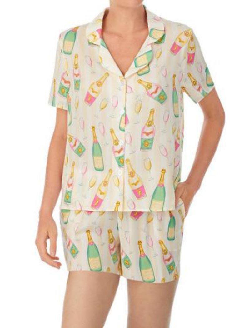 Champagne Print Pajama Set