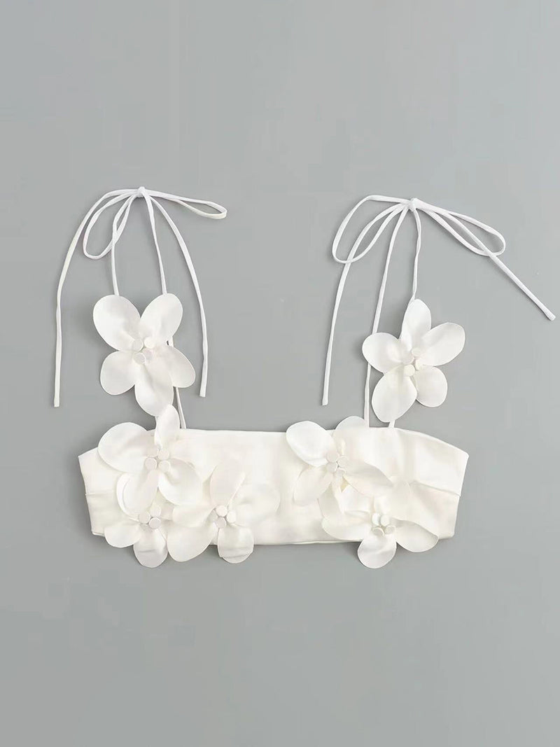 Rosette Tie-Strap Bralette