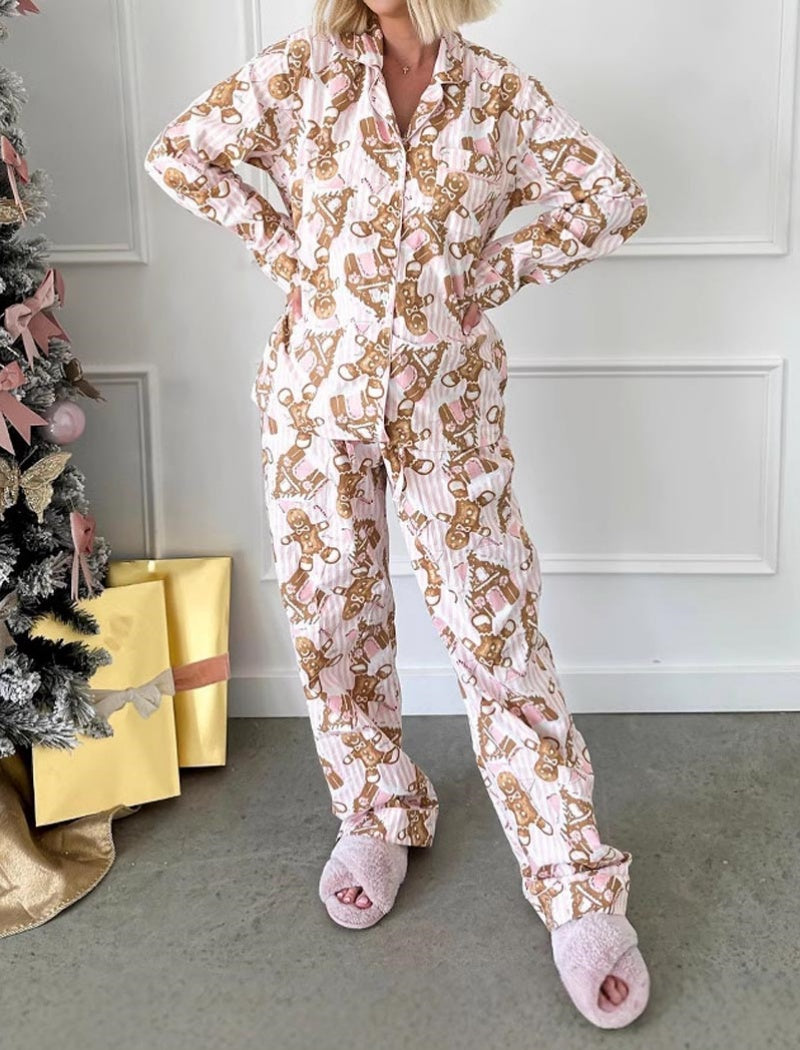 Christmas Print Pajama Set