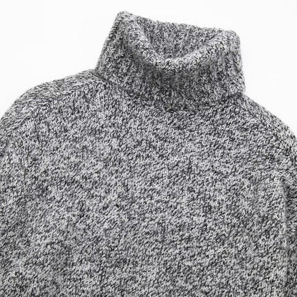 Ribbed Long Sleeve Turtleneck Sweater