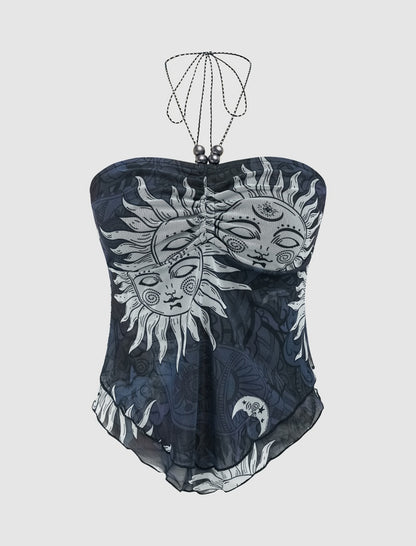 Sunflower Asymmetric Tank Top