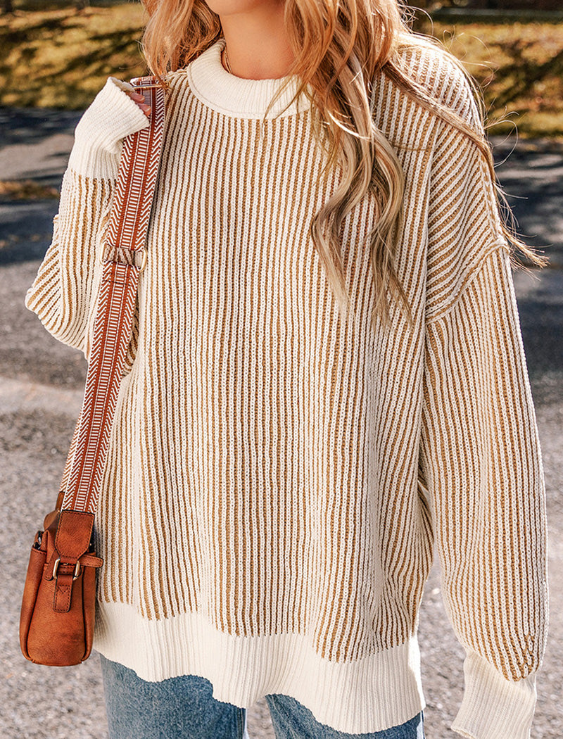 Striped Loose Knit Sweater