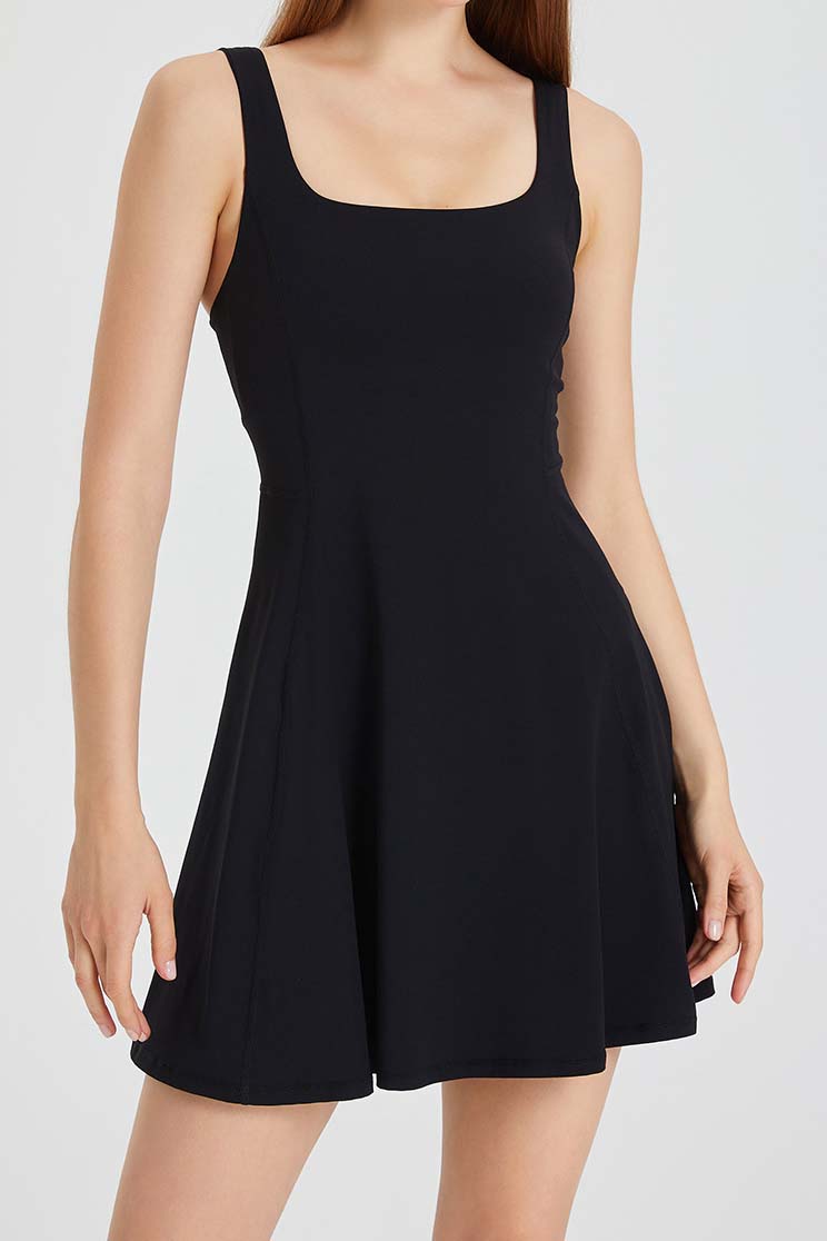 Sleeveless Fit and Flare Mini Dress