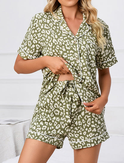 Printed Pajama Loungewear Set