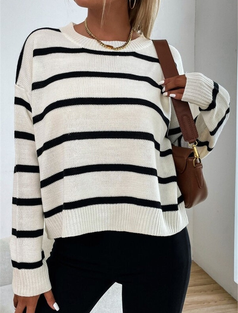 Classic Striped Knit Pullover