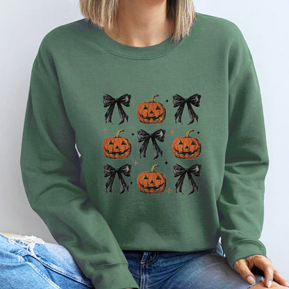 Pumpkin Bow Graphic Top