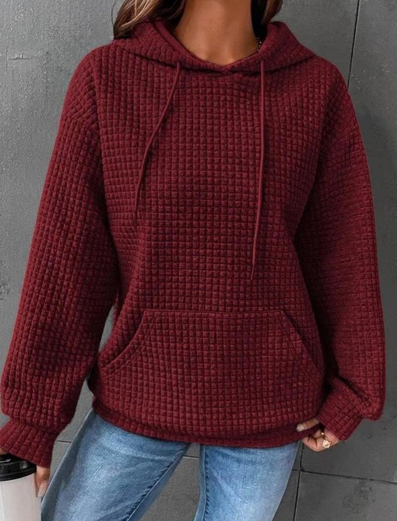 Waffle Knit Hoodie