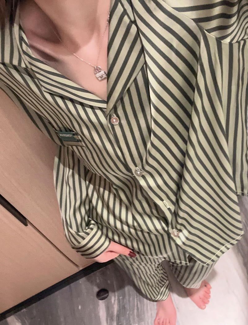 Loose-Fit Striped Set