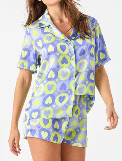 Floral Print Shirt and Shorts Set