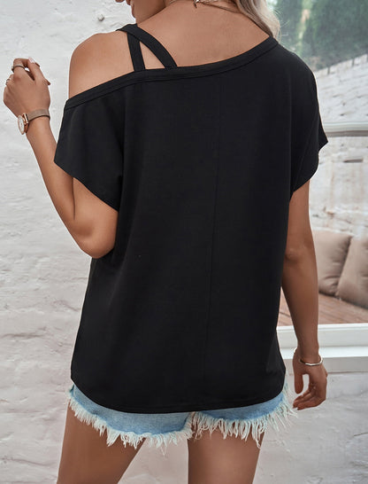 Off-Shoulder Layered Knit Top