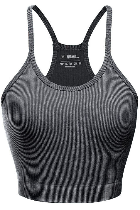 Ribbed Racerback Sports Bra