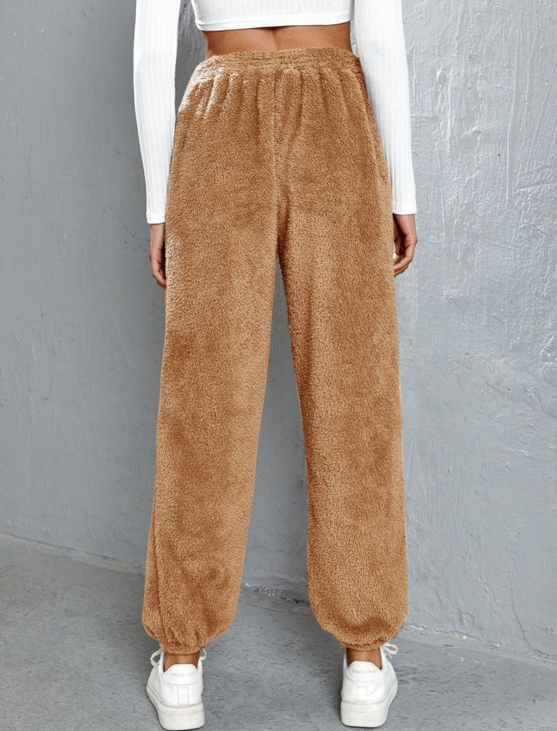 Loose Fit Fuzzy Lounge Pants
