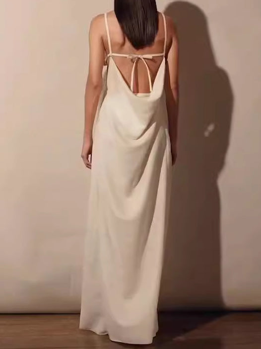 Plunging Cutout Maxi Dress