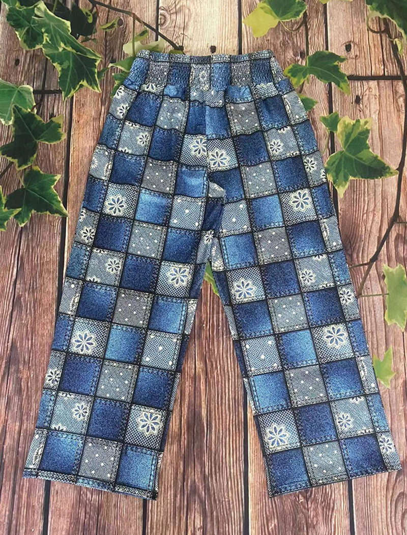Patchwork Bohemian Wide-Leg Pants