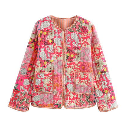 Floral Print Coat