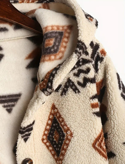 Hooded Mid-Length Plush Pocket Cardigan