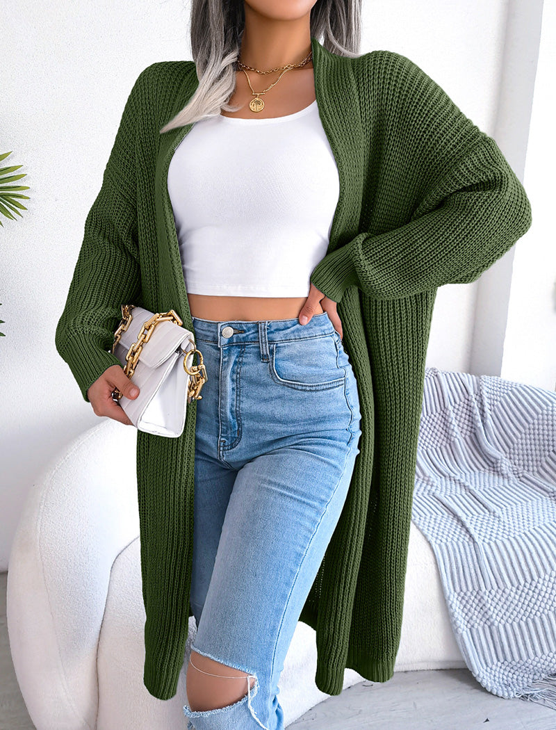 Open Front Knit Cardigan