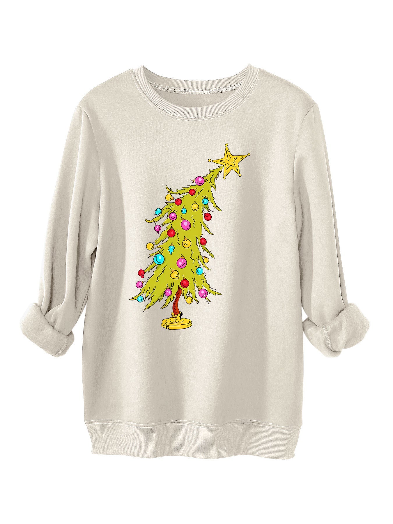 Round Neck Christmas Tree Top