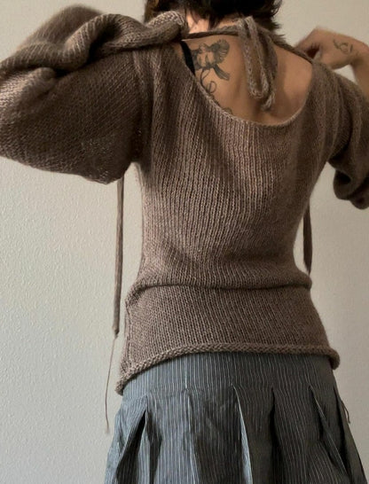 Bell Sleeve Knit Sweater