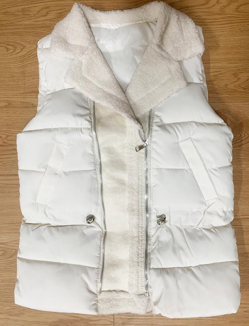 Quilted Sleeveless Puffer Vest