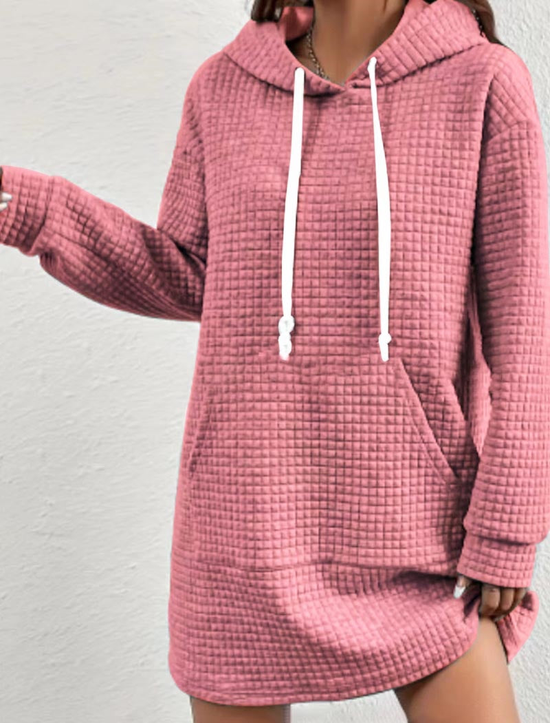 Solid Drawstring Hoodie