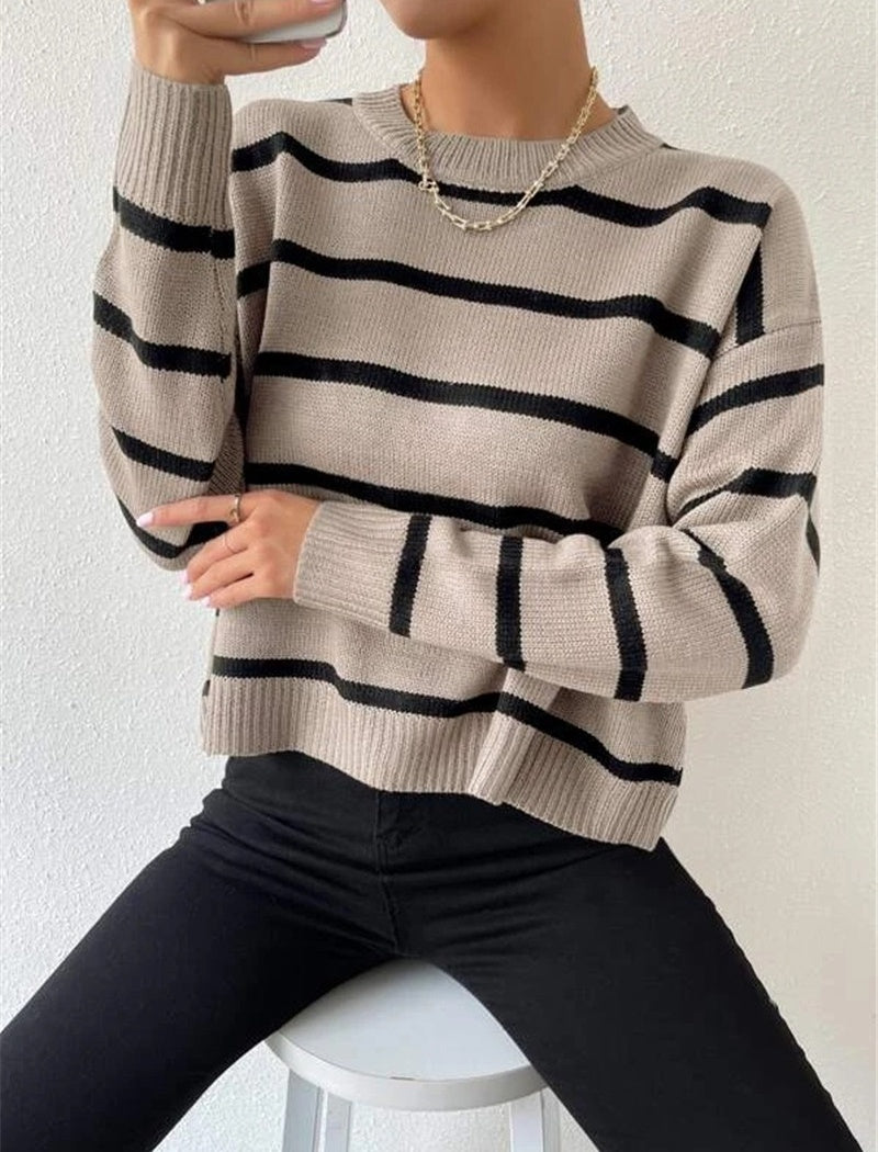 Classic Striped Knit Pullover