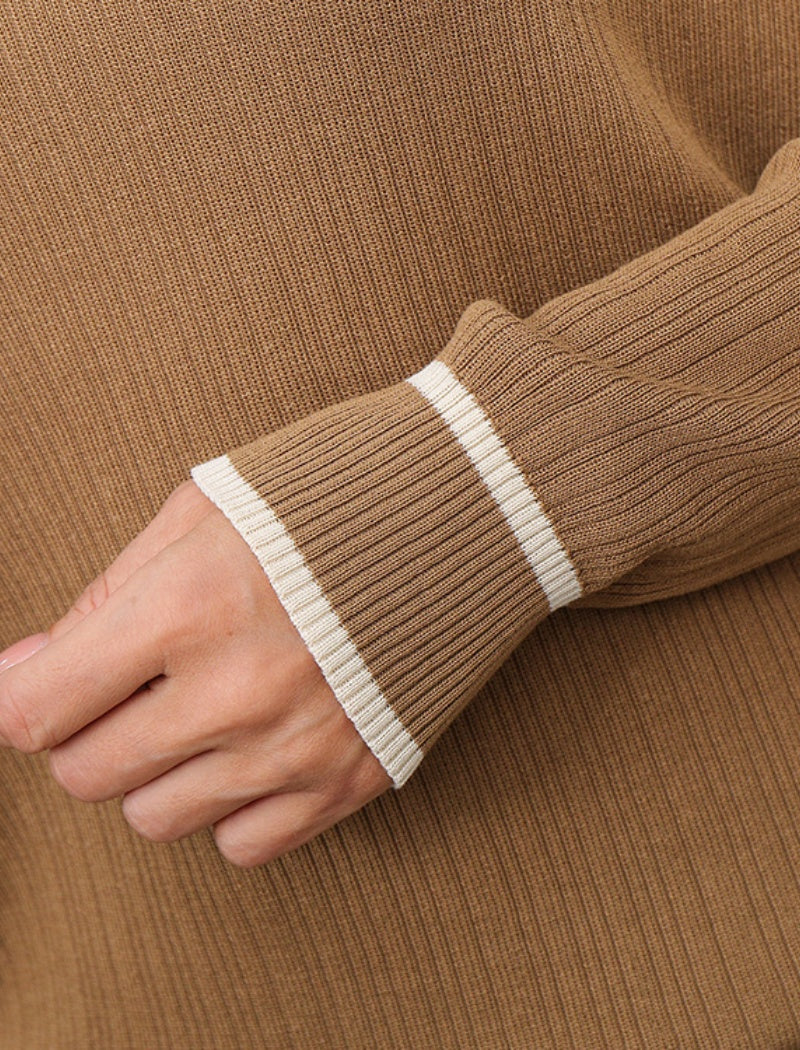 Ribbed Knit V-Neck Lounge Set