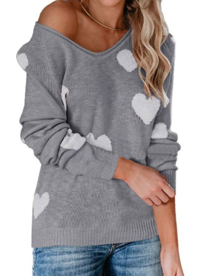 Heart Knit Pullover