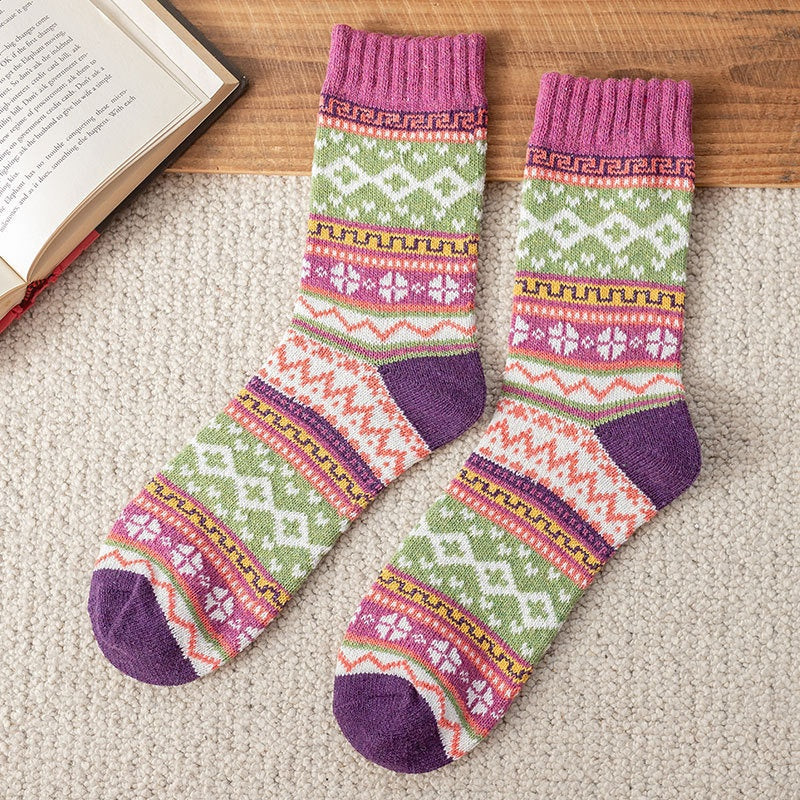 Patterned Knit Socks