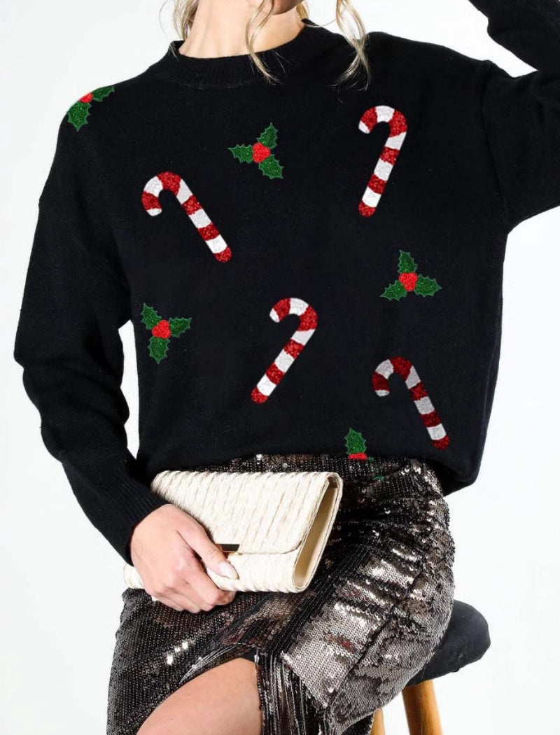 Holiday-Themed Graphic Pullover