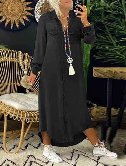 Button-Up Maxi Dress