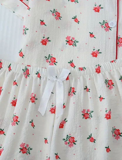 Floral Print Casual Lounge Set