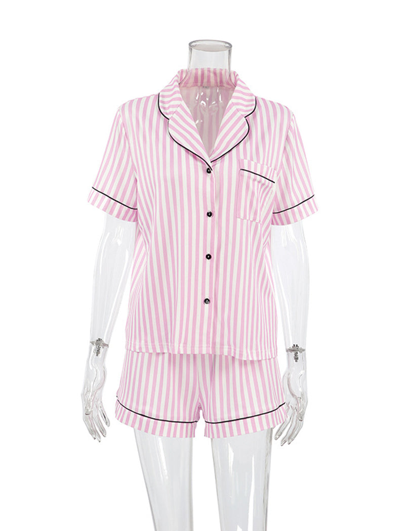 Striped Pajama Two-Piece Set