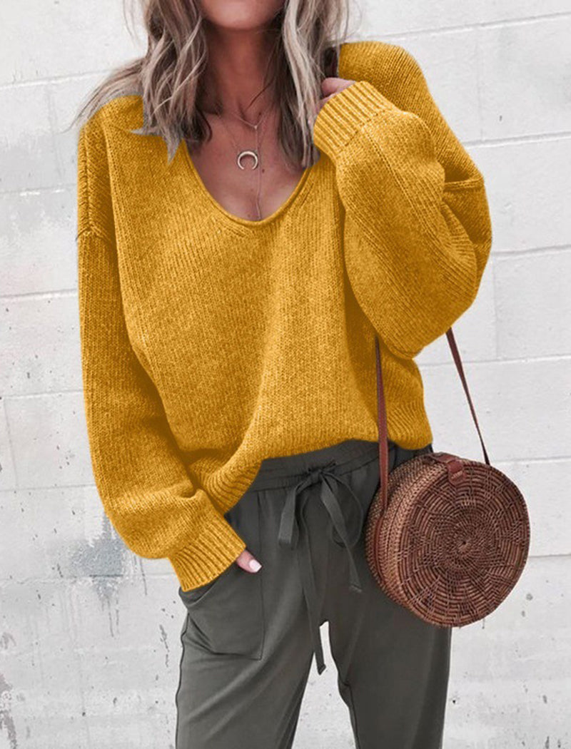 Oversized V-Neck Sweater