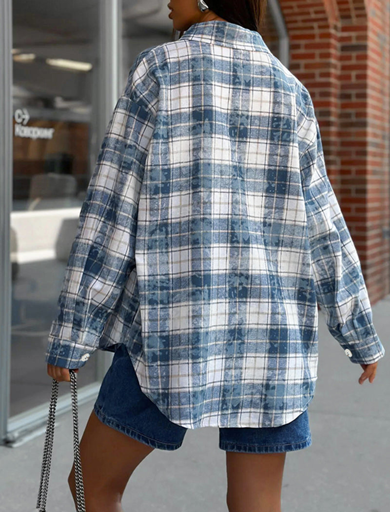 Plaid Long-Sleeve Shirt