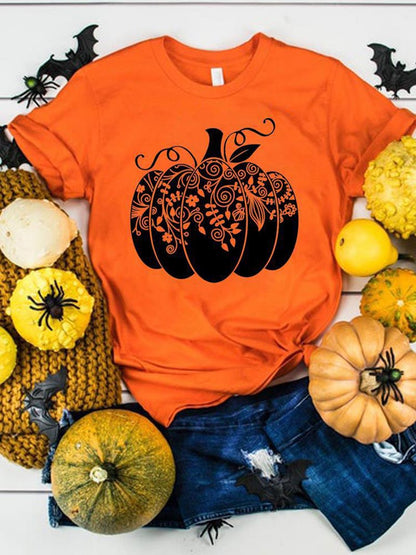 Halloween Graphic Print T-Shirt