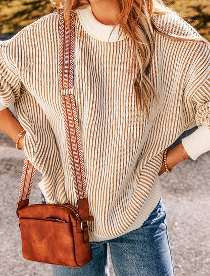 Striped Loose Knit Sweater