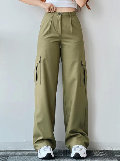 High-Waist Cargo Pants