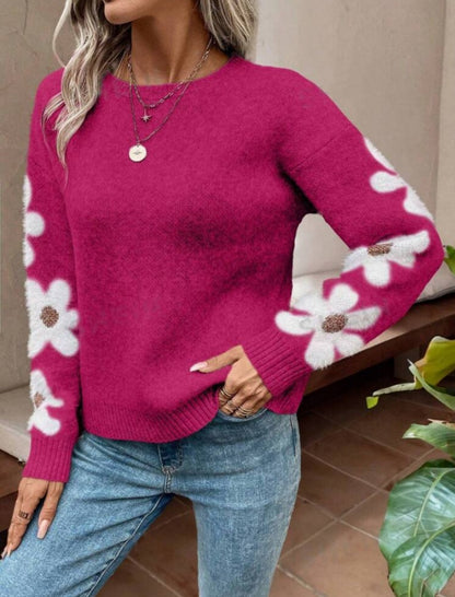 Floral Knit Sweater