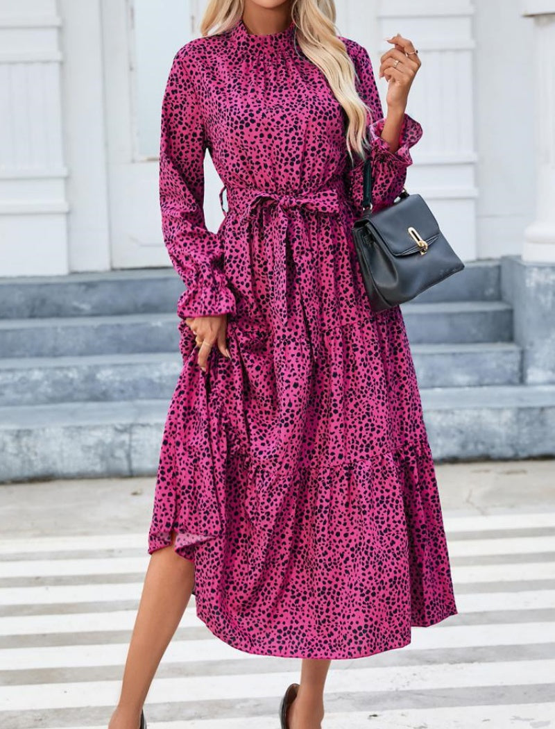 Floral Ruffle Long Sleeve Dress