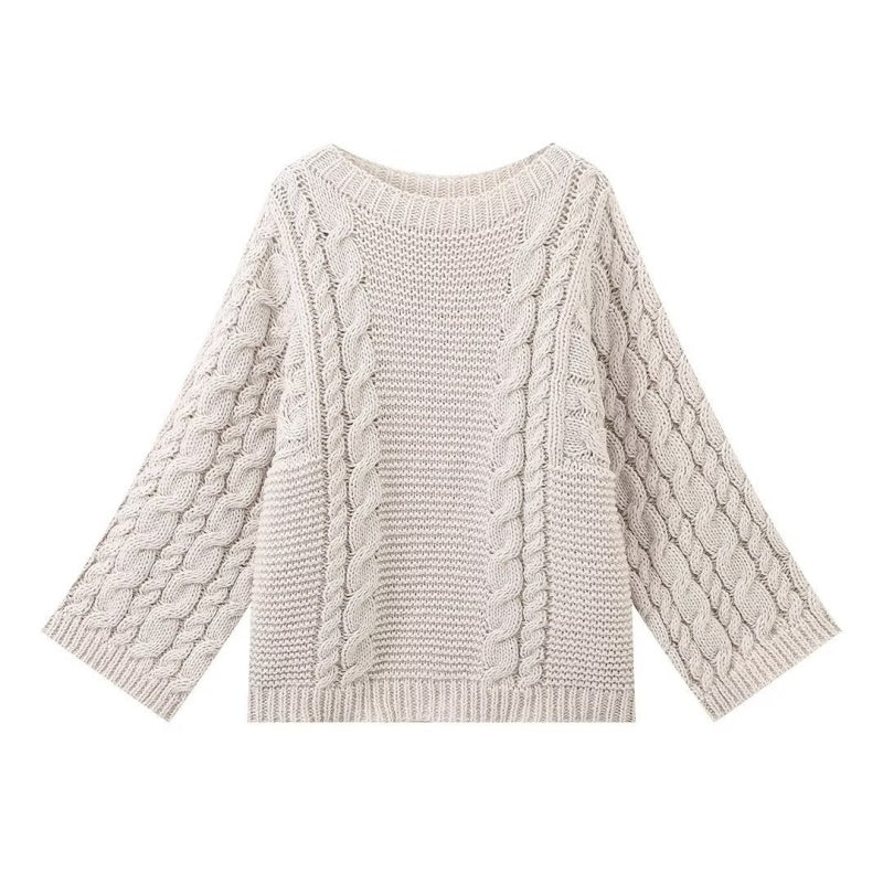 Cable Knit Loose Sweater