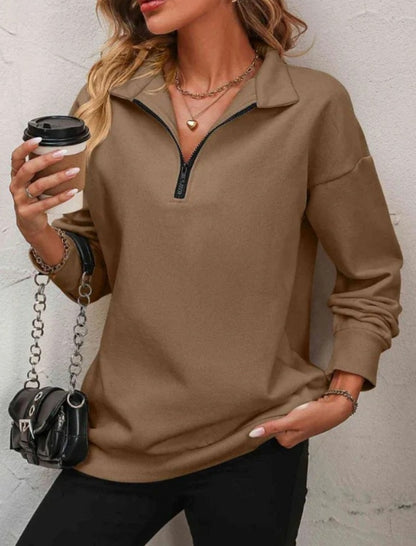 Half-Zip Long Sleeve Pullover