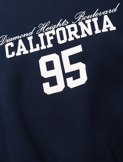 Letter Print Crewneck Pullover