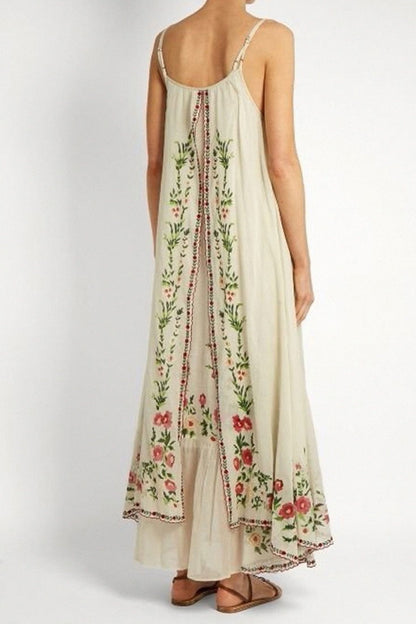 Floral Print Maxi Cami Dress