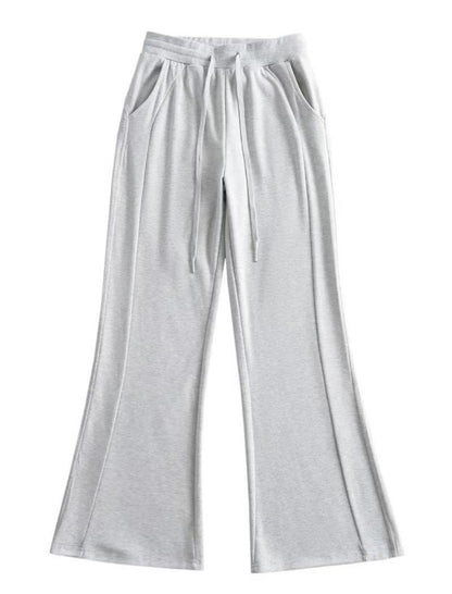 Wide-Leg Drawstring Pants