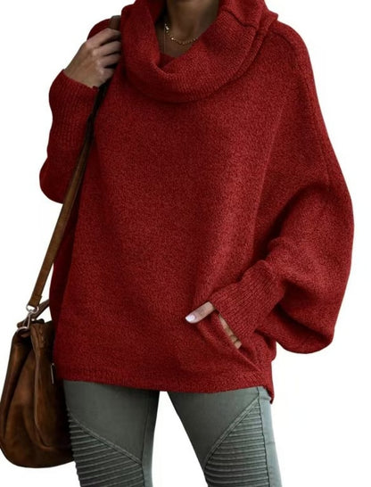Cozy Cowl Neck Knit Pullover