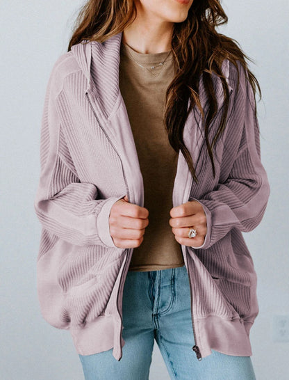 Oversized Textured Knit Cardigan