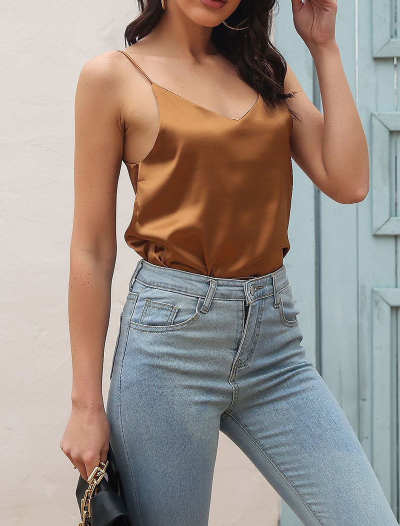 Sleek Satin Cami Tank Top